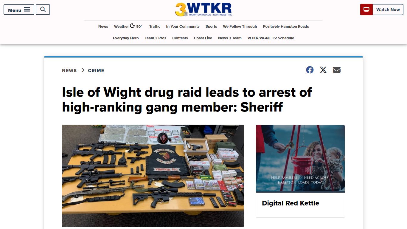 Isle of Wight drug raid leads to arrest of high-ranking gang member ...